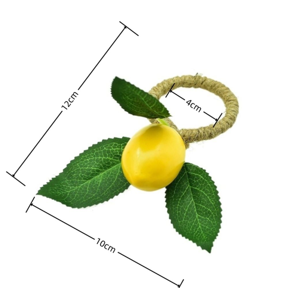 1/6/12PCS for Wedding Birthday Party Plant Napkin Ring Dinnig Table Decoration  Kitchen