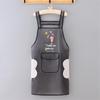 New Transparent TPU Apron: Waterproof, Oil-Resistant, Dirt-Resistant Cartoon Protective Waist Cover.