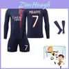 Youth And Adult Paris Home Football Shirt 7 Mbappe 10 Li Gangren 9 Ramos Polyester Fiber