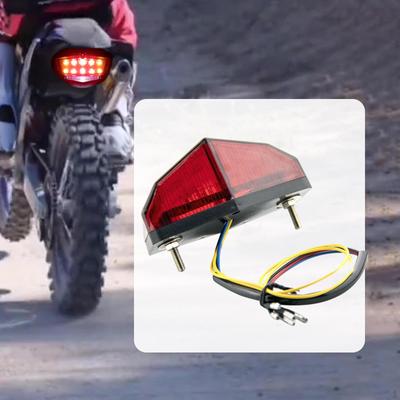 Motorcycle Back Light LED Warning Lamp Taillight Easy To Install Repair Parts Tail Brake Turn