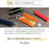Dom Teporna Leather Keychain with Coin Purse, Genuine Italian Leather, Mini Wallet, Cowhide Leather Key Charm, Key Case, Red