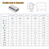 5-500pcs Aluminum buckles wire rope round single hole quick chuck aluminum sleeve aluminum chuck oval hole clip