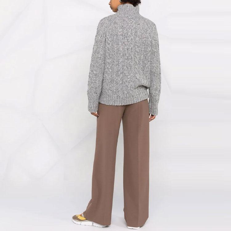 Polo Ralph Lauren Cable Knit Turtleneck Sweater Women sweater Gray 211815104-001