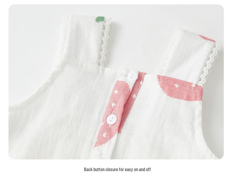 2025 Summer Baby Romper: Pure Cotton Crawling Suit & Bodysuit for Newborn Girls (Style 3686)