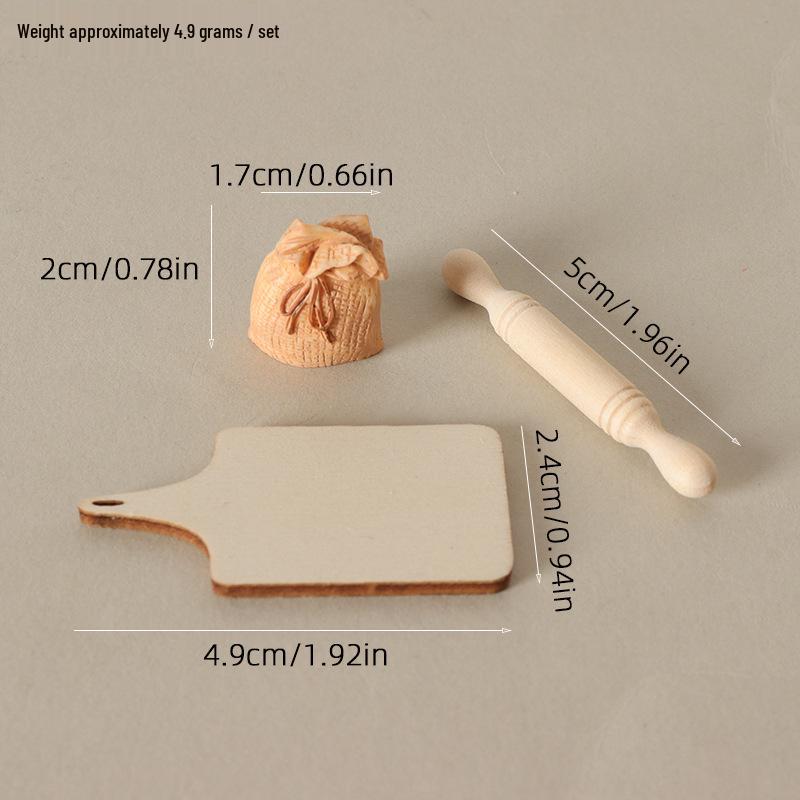 Dollhouse Mini Kitchenware Set: Miniature Food, Play Stove, Vegetables, Utensils, DIY Ornaments