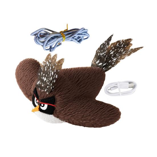 

Игрушка для кошек «Птицы, хлопающие крыльями» Интерактивный летающий воробей с реалистичным щебетанием кофейный