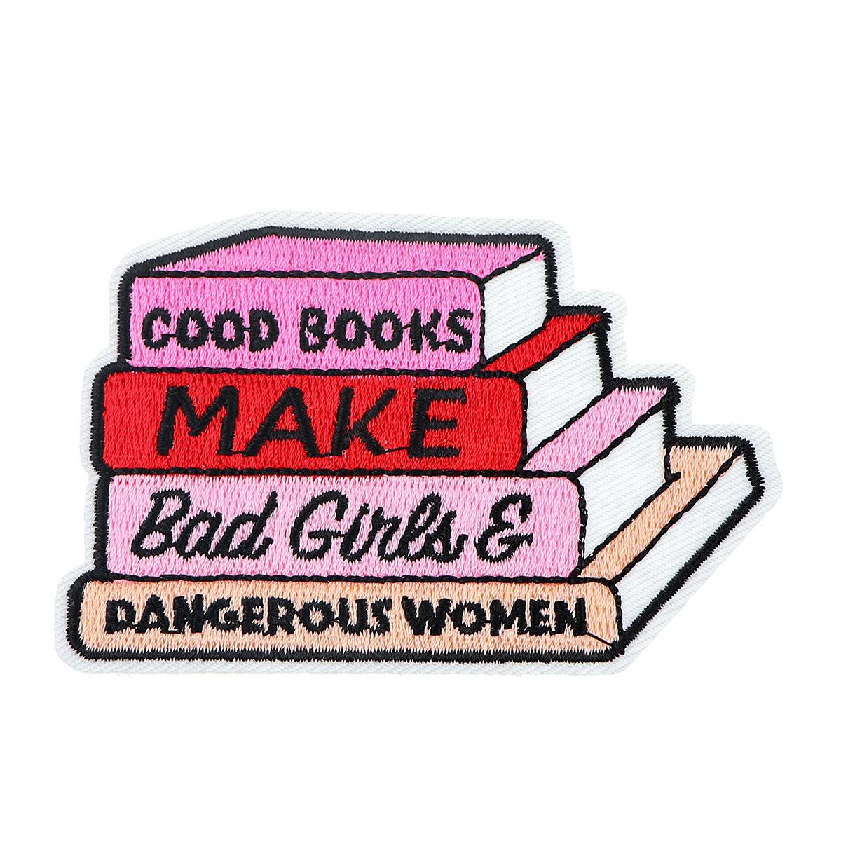 

Good Books Patches for Clothing Iron on Embroidered Sew Applique Cute Patch Fabric Badge DIY Apparel Accessories коричневый
