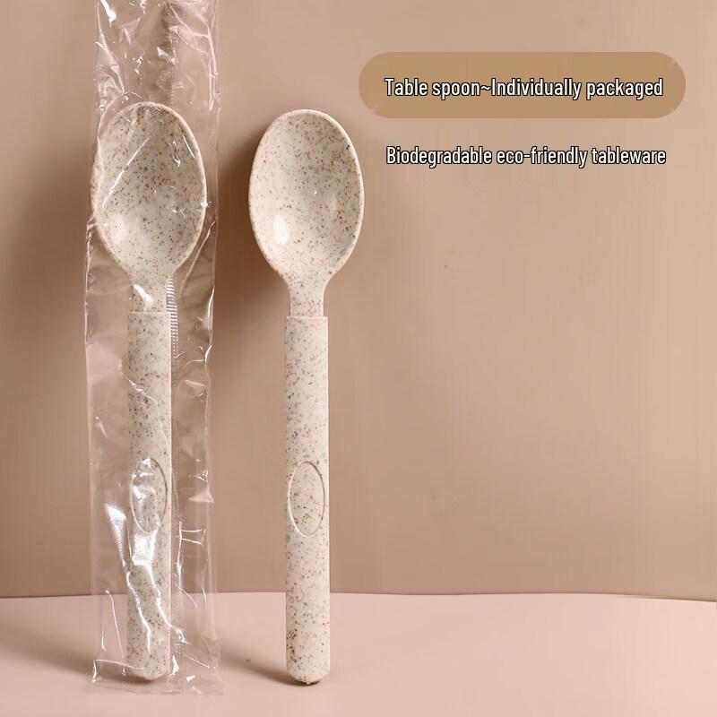 Biodegradable Wheat Straw Disposable Cutlery Set