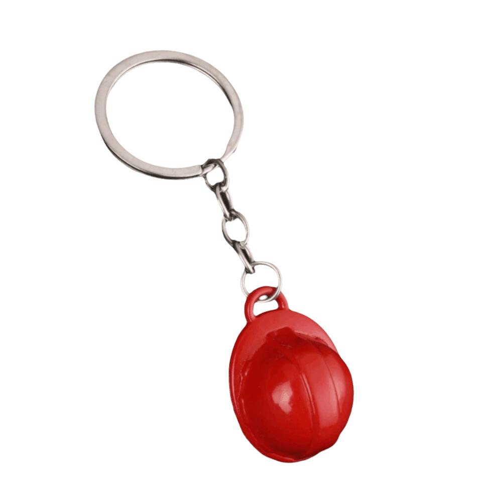 Key Ring Funny Safety Helmet Keychain Creative Friendship Hard Hat Pendant Mini Ornaments Bag Hanging Gifts