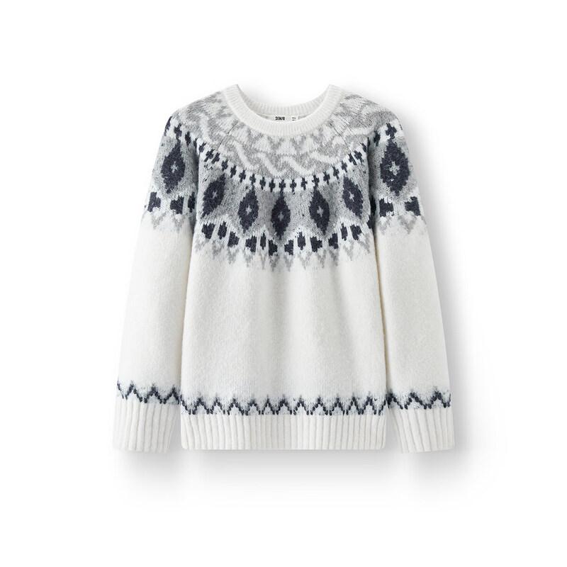 Semir Herren Wang Anyu Fair Isle Jacquard Strickpullover