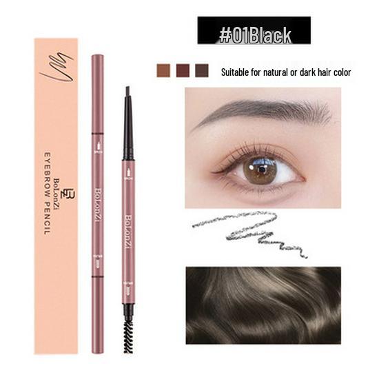 

BoLonZi Double-Headed Ultra-Fine Waterproof Eyebrow Pencil & Sticker Set - Long-Lasting, Non-Smudging, Beginner & Student Friendly