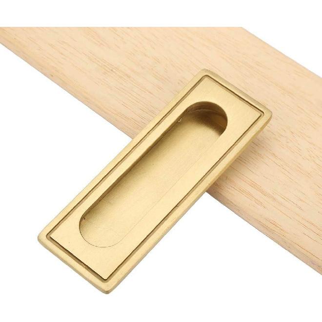 

Recessed Handle, Brass Furniture Handle for Kitchen Cupboard Cabinet Wardrobe Drawer Pulls