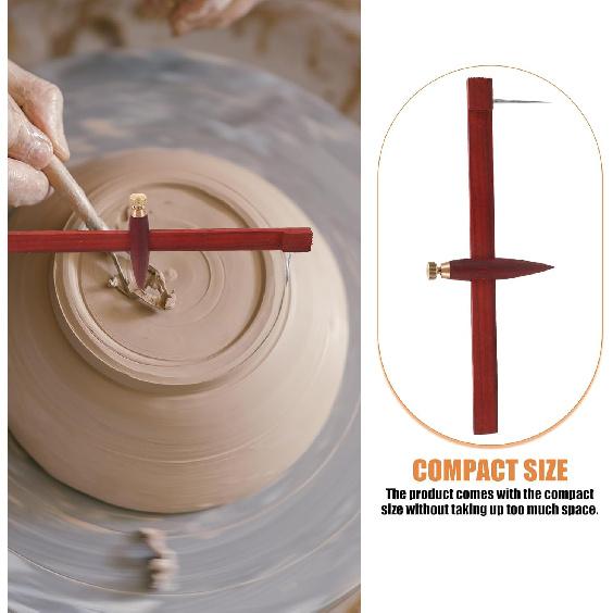 EXCEART Pottery Clay Compass Circle Cutter Tool Reusable Drawing Compass for Crafts Compact Pottery Tool for Clay Projects and Sculpture for Accurate