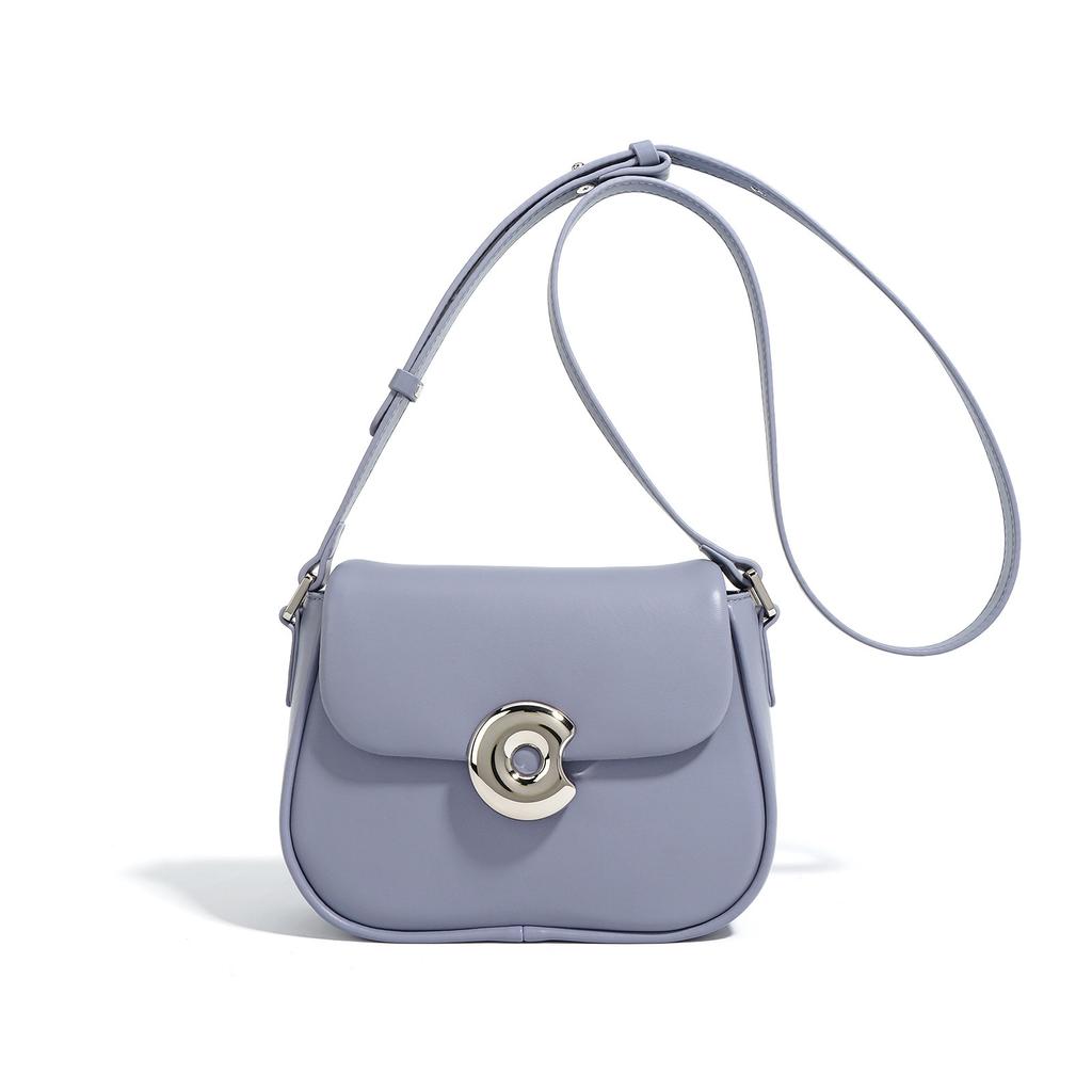 Genuine leather saddle women's bag, niche high-quality single shoulder women's bag, versatile mobile phe crossbody bag