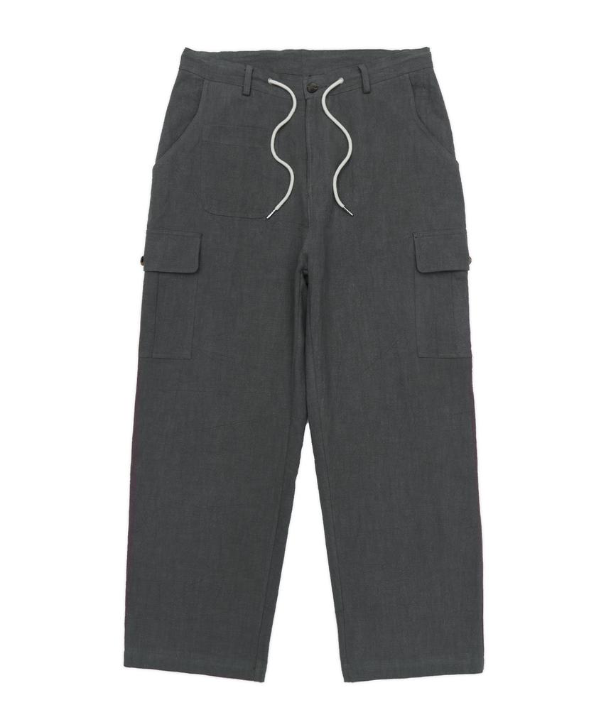 GLW Wide Front Pocket Summer Cargo Pants Charcoal
