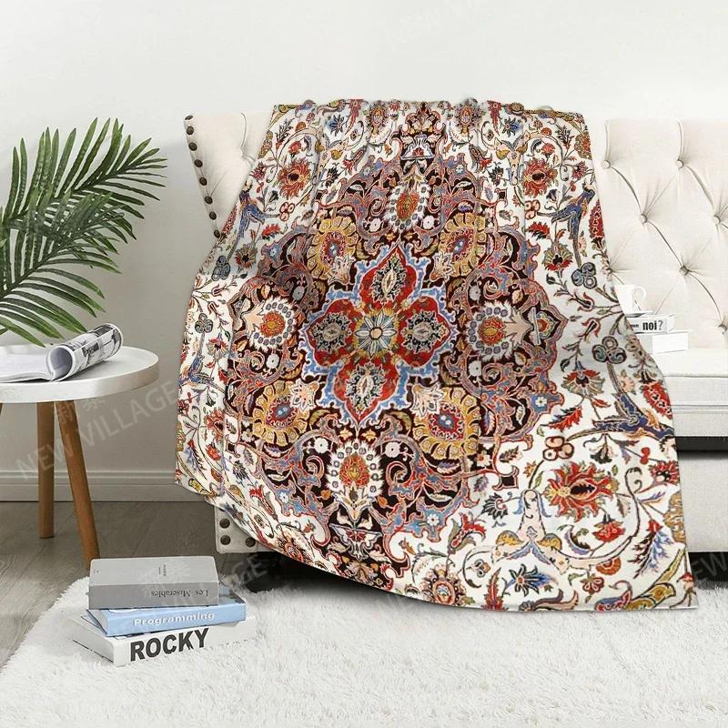 Plaid-Sofa für Kniedecken warme Winterbettdecke Überwurfdecke Dekor Boho warmes Fleece Nordisch Vintage Marokkanisch Weich und haarig
