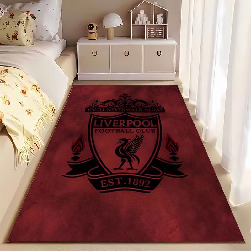 Liverpool Football Club Logo Carpet Suitable As a Non-slip Mat for the Living Room or Bedroom Sofa