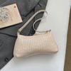 Single-shoulder Underarm Trendy Woven Cherry Style Beach Tote Bag for Women