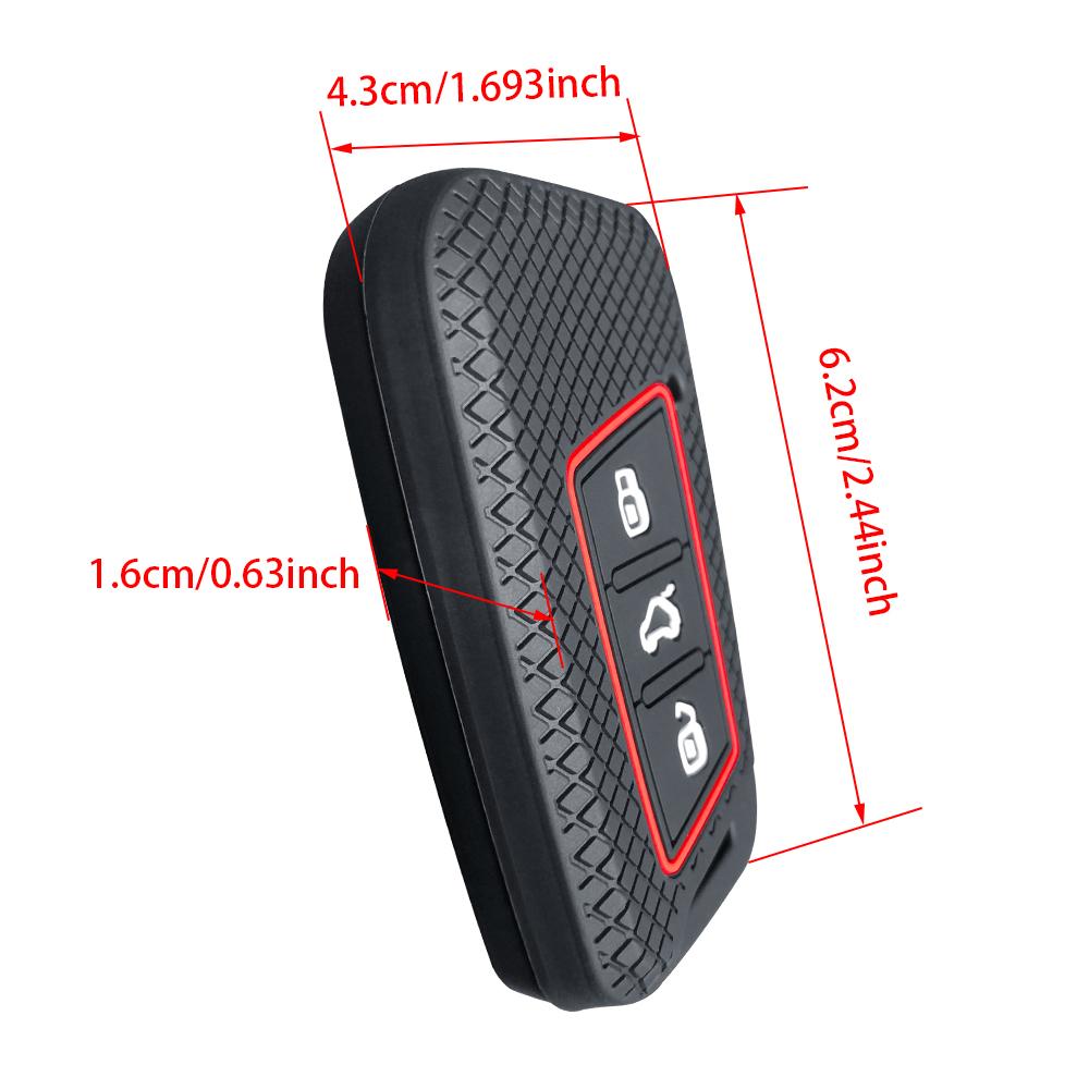 Silikonowe Etui na Kluczyk Samochodowy Do Vw Volkswagen Passat B8 Taos Polo Tiguan Do Skoda Kodiaq Fabia Karoq Octavia Seat Ateca Pokrowiec na Kluczyk