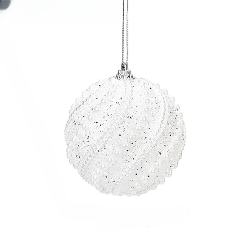 10PCS Christmas Ball, Christmas Tree Pendant Colorful Ball Atmosphere Hanging Decoration Festival Party Decoration Props