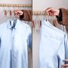 5pcs Foldable Clothes Hangers, Space-Saving Wardrobe Organizer with Pants Hanger, Non-Slip Design, Suitable for Home Closet