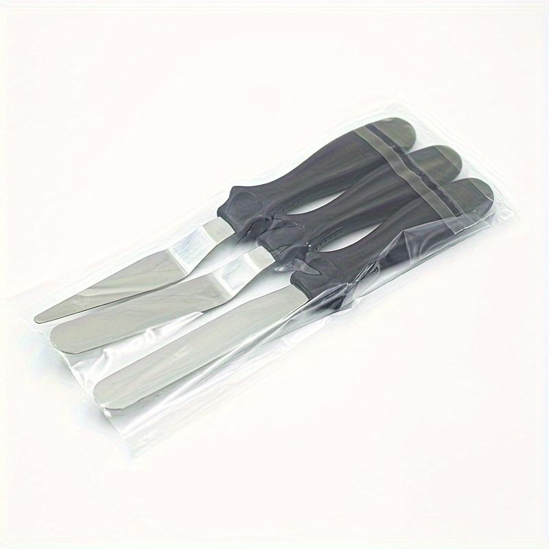 3PCS stainless steel cake cream scraper, frosting scraper, cake decoration cream scraper set for cake decoration чёрный