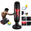 Training Boxing Punching Bag 160cm Inflatable Punching Stand Inflatable Boxing Bag  Children