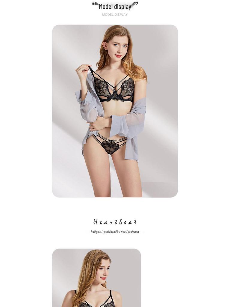 Autumn Lace Lingerie Set - Sexy, Supportive, Anti-Sagging Bra for a Smaller Look