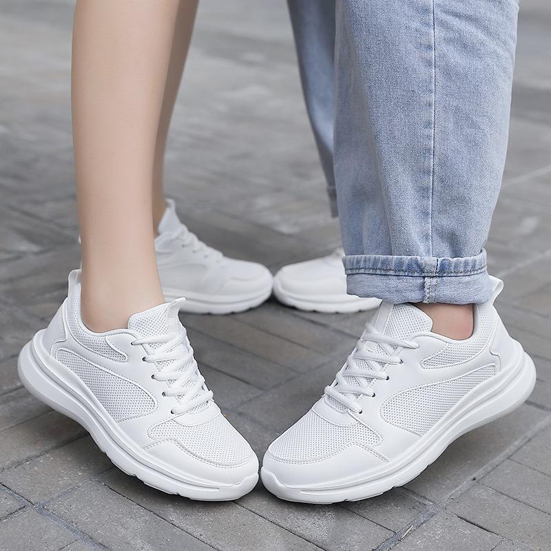 Spring new sports shoes soft-soled couple shoes breathable and lightweight student casual running travel shoes