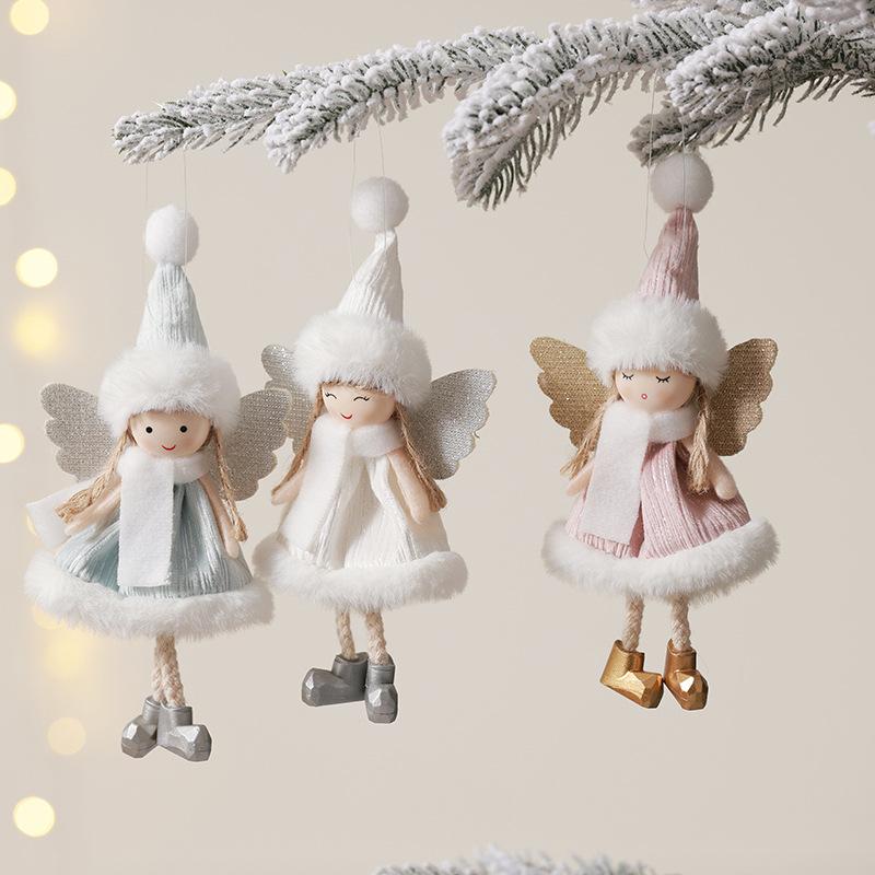 CutPlush Christmas Angel Ornaments - Fairy Doll Hanging Decor for Christmas Treee