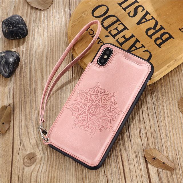 

Тонкий кожаный чехол для Samsung Galaxy S10 S20 S21 Fe S22 Plus Ultra Note 10 20 Lite, чехол-кошелек с отделениями для карт, противоударный флип Case & Strap розового золота