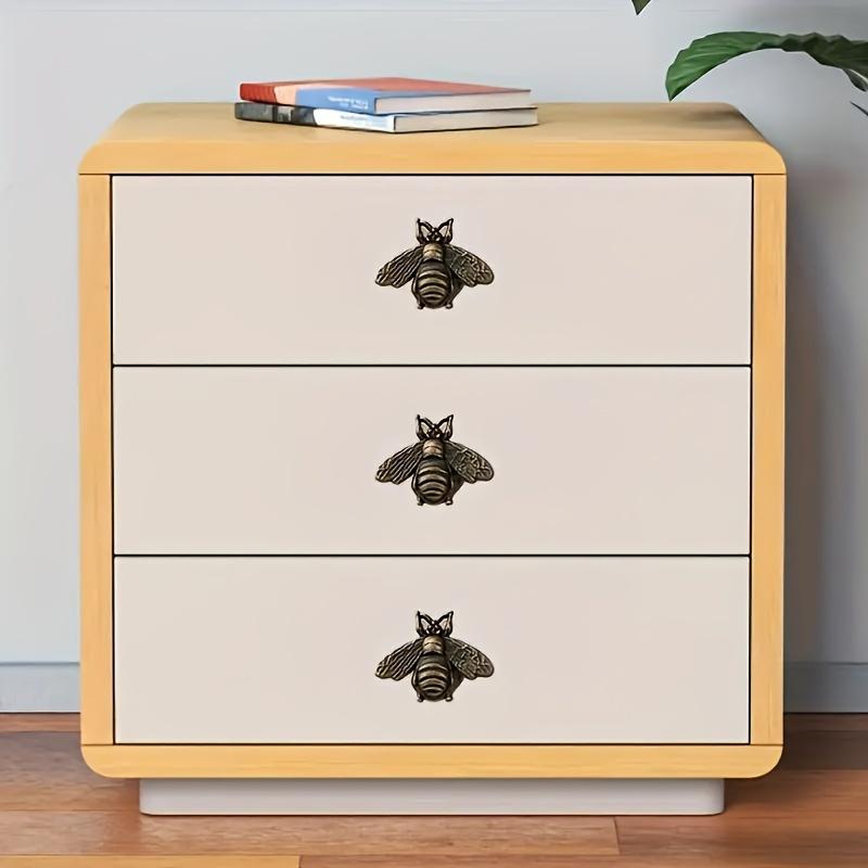 8 stk Retro Insektform Bi Skuffeknotter Håndtak For Kommode Skuffetrekk, Hjem Skap Garderobe Håndtak