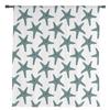 Starfish Texture Aqua In Summer Chiffon Sheer Curtains For Living Room Bedroom Decoration Window Tulle Curtains Drapes