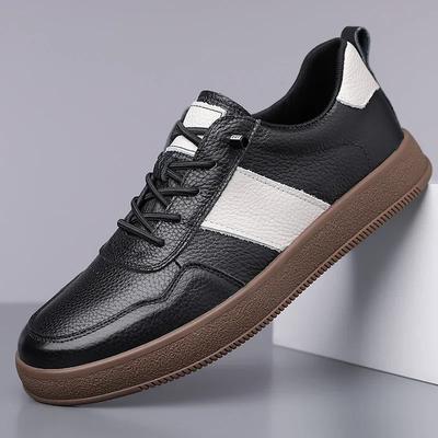 Italienische Marke Echtleder Oxford Schuhe Klassische Lässige Leder Board Oxford Schuhe 2025Neu Schnürschuhe Flach Outdoor Rutschfeste Schuhe