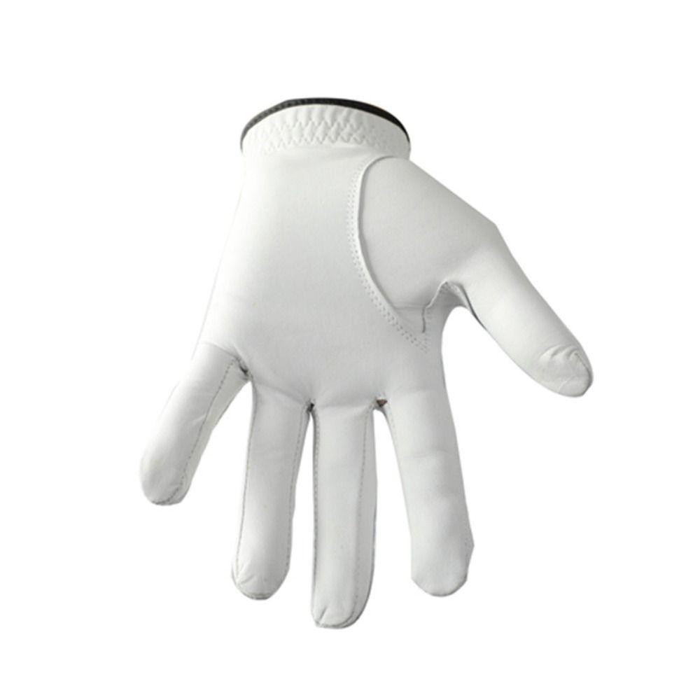 White Leather Golfing Glove Sheepskin Golf Accessories Soft Men's Sports Golf Glove  Golfer