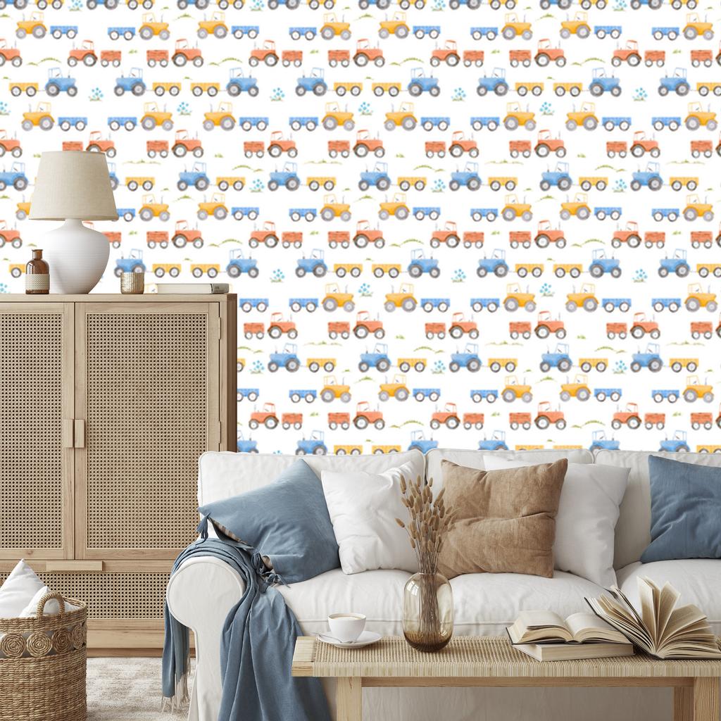 Tractors Wallpaper for Living Room and Bedroom 50x1000