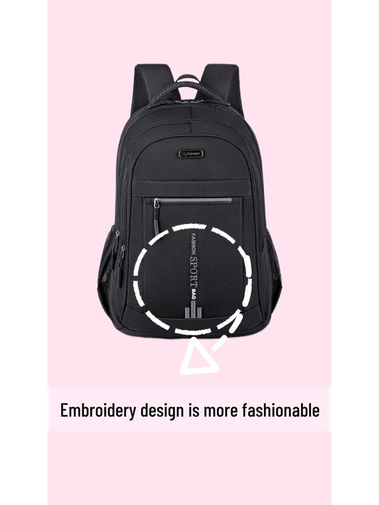 Large Capacity Trendy Backpack for College, Junior High, and Elementary Students - Unisex Casual Travel Bag