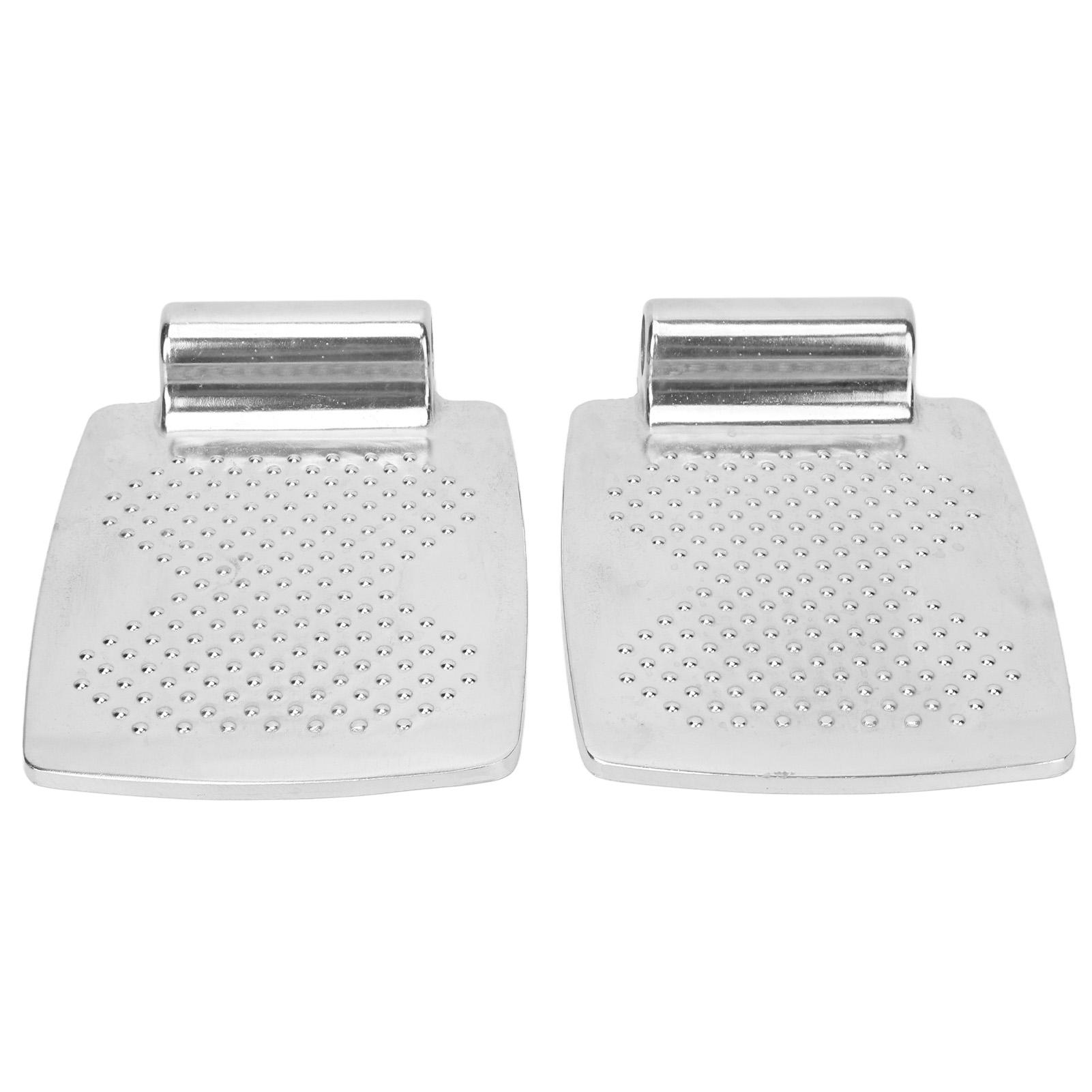2 pezzi Pedana per Sedia a Rotelle Lega di Alluminio Pedale Poggiapiedi per Sedia a Rotelle Accessorio di Ricambio Texture a Punti