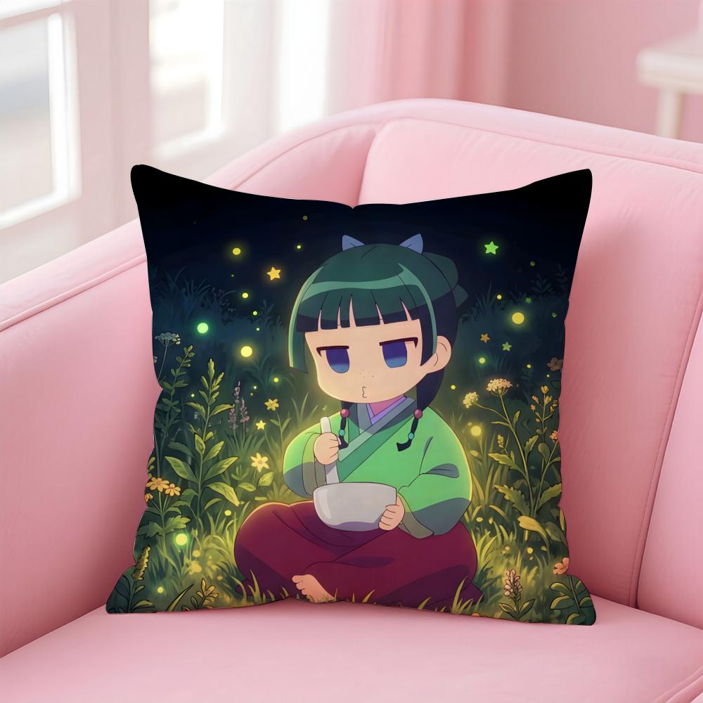 Anime Healing The AApothecary DDiaries Cushion Cover Pillow Case Soft Skin Friendly Fabric Comfort  Concealed Zipper