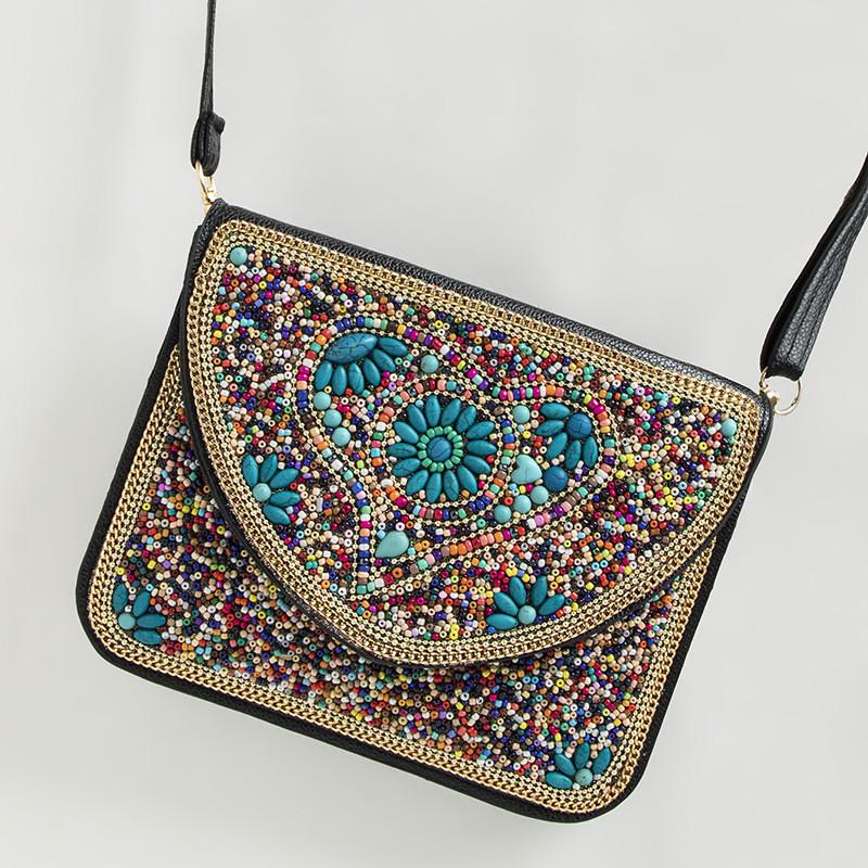 Bohemian Style Crossbody Bag With Shell Decoration For Daily Casual Wear