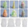 Tree Santa Claus Christmas Silicone Mould Epoxy Resin Molds Jewelry Making Tools Crystal Resin Mold