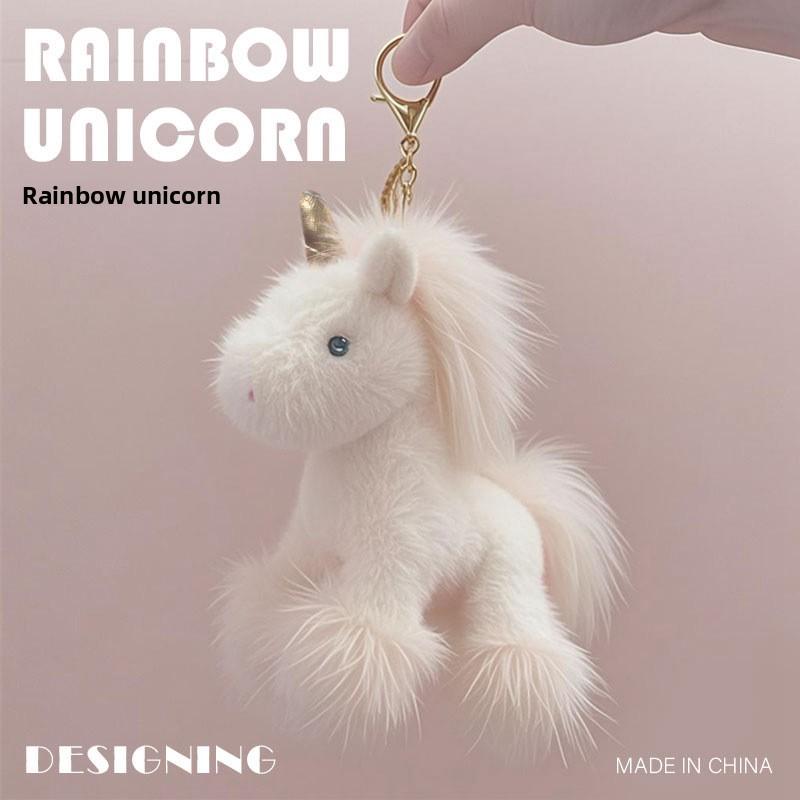 

Unicorn Plush Toy With Pp Cotton Filled For Kids Bedtime Comfort And Gift White 12cm