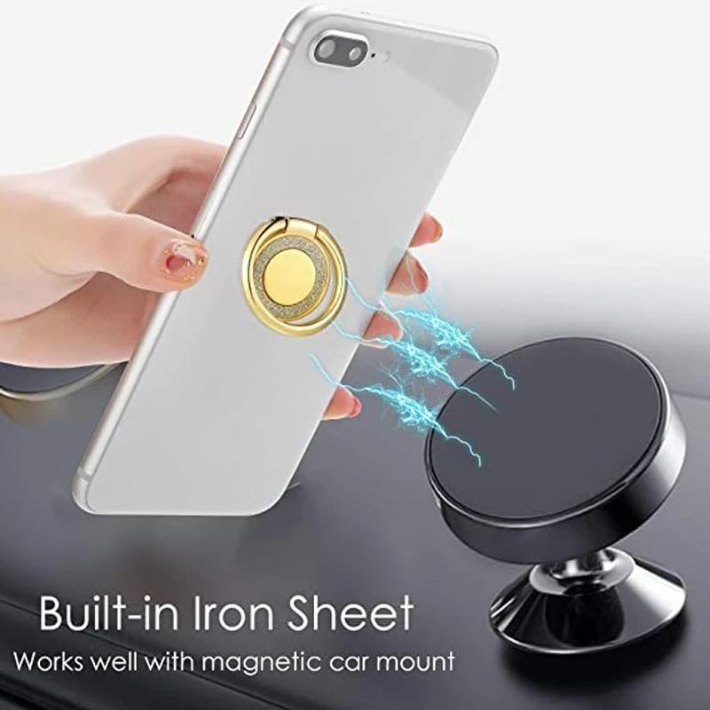 Mode Bling Handy Finger Ring Halter Tragbare Handy Halter Rund Telefon Schnalle Zurück Aufkleber Halterung Telefon Zubehör
