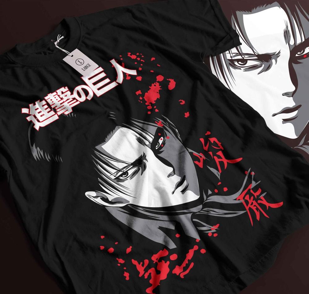 

Attack on Titan T-Shirt Mikasa Shingeki No Kyojin Anime Horror shirt Gift 165 3XL