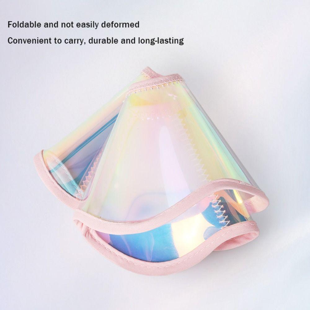 Colorful Laser Cat Collar PVC Cat Anti-scratching Collar Soft Cat Recovery Collar Behavior Control