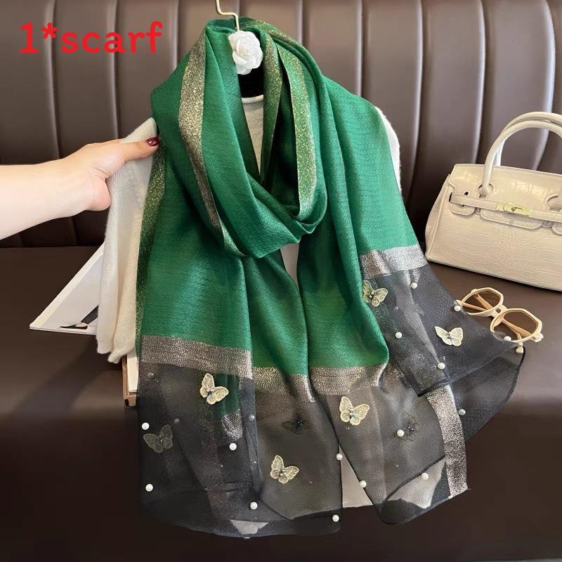 Foulard in Seta Ispirato alle Farfalle con Stile Elegante per Accessori Moda Primavera Estate