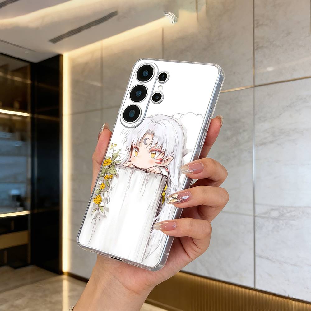 L-L-Inuyasha Phone Case For Samsung S25,S24,S21,S22,S23,S30,Ultra,S20,Plus,Fe,Lite Transparent Cover