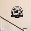 Metal Deer Wall Art, Elk Head Sculpture, Hunting Lodge Decor, Rustic Cabin Ornament, Wildlife Metal Sign