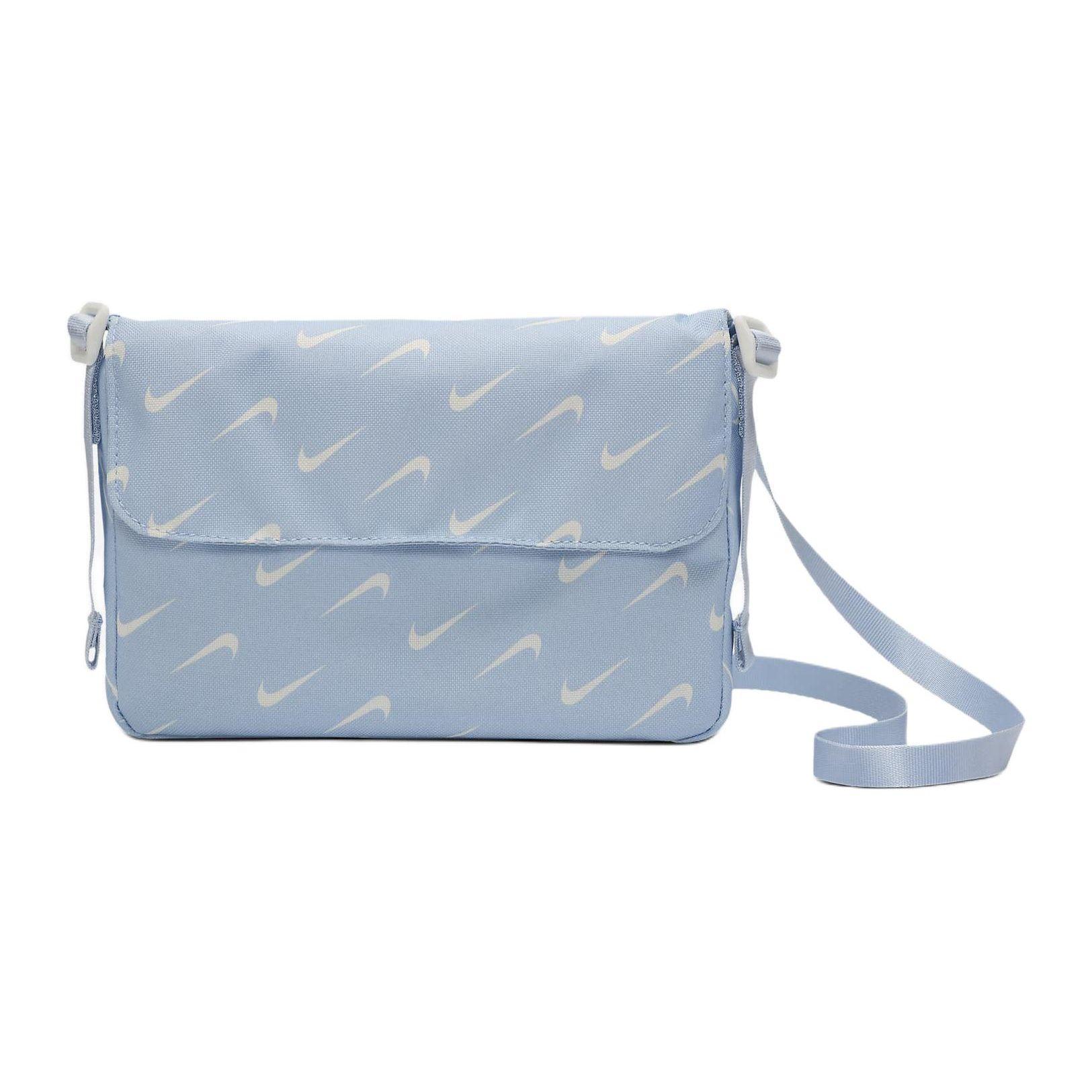 Nike Sportswear Futura 365 Fashion Casual Polyester Sports Shoulder Crossbody Bag Women bags Light-Blue FN0938440 Light Blue