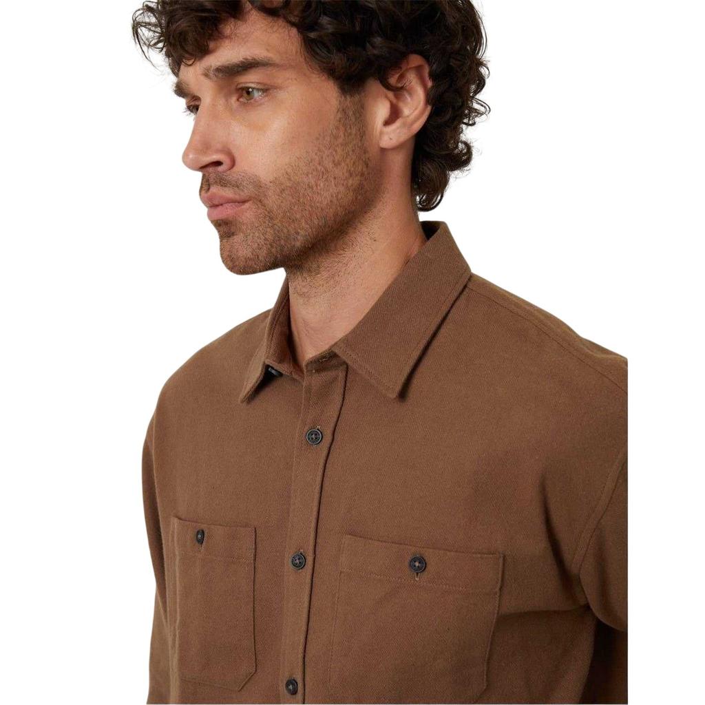 Threadbare Mens Firfield Regular Long-Sleeved Shirt